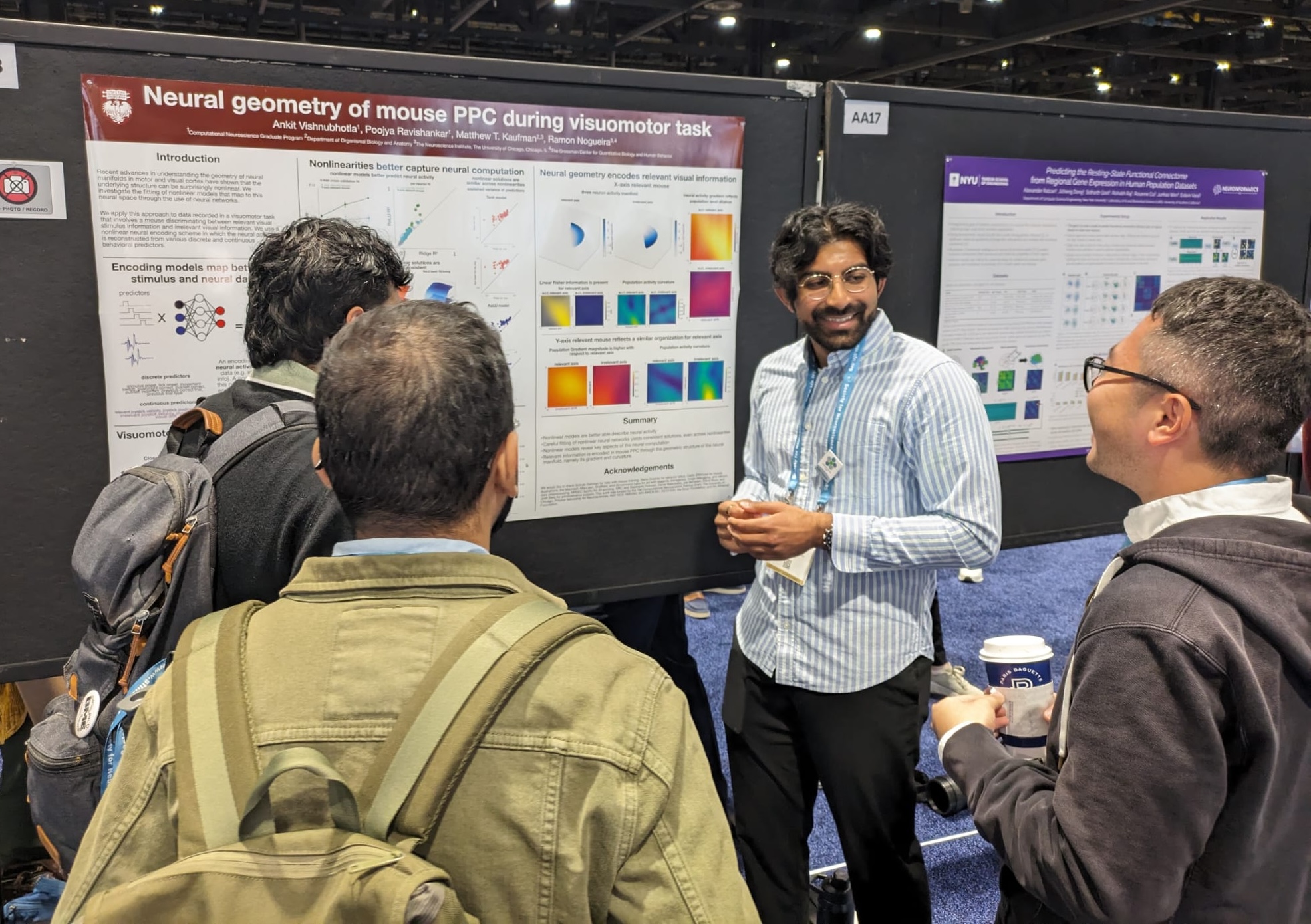 Ankit presenting poster