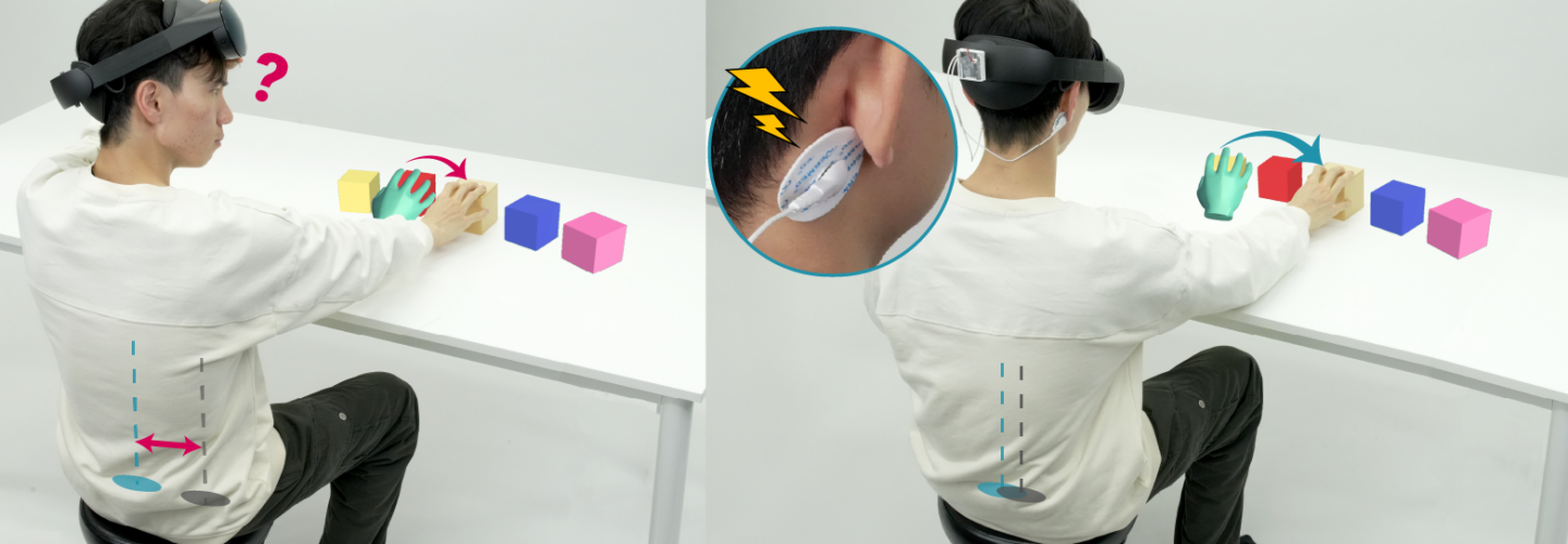 person using VR