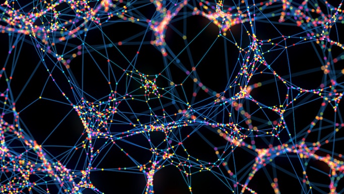 Artistic representation of neurons