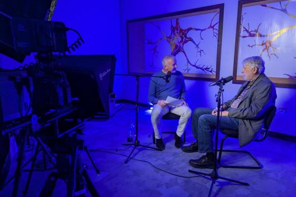 Murray Sherman participating in podcast
