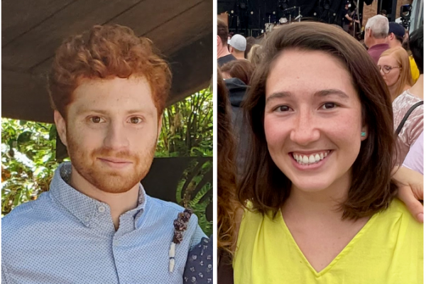Silas Busch and Liz de Laittre